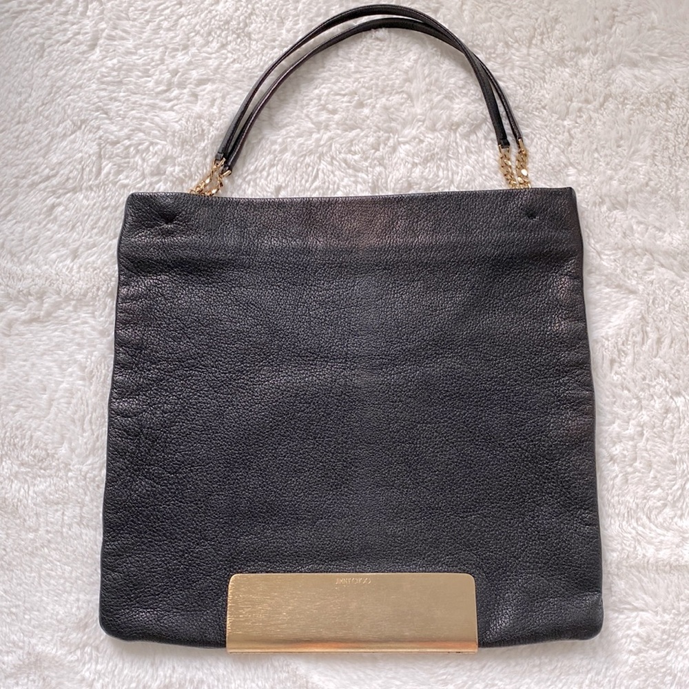 Jimmy Choo leather shoulder bag